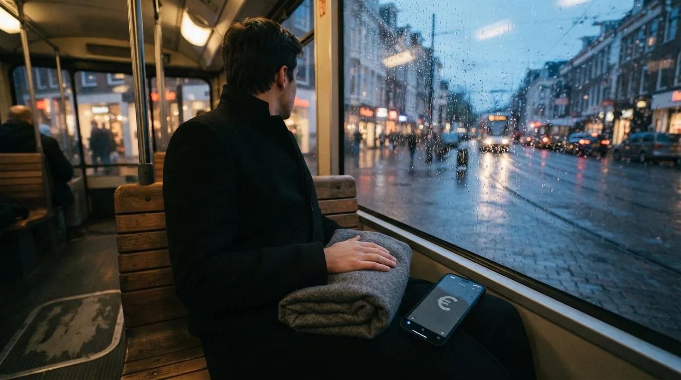 Sadepisaroita raitiovaunun ikkunassa, takana hämärtyvä katu ja kädessä pehmeä villahuivi — kuinka valita luotettava nettikasino